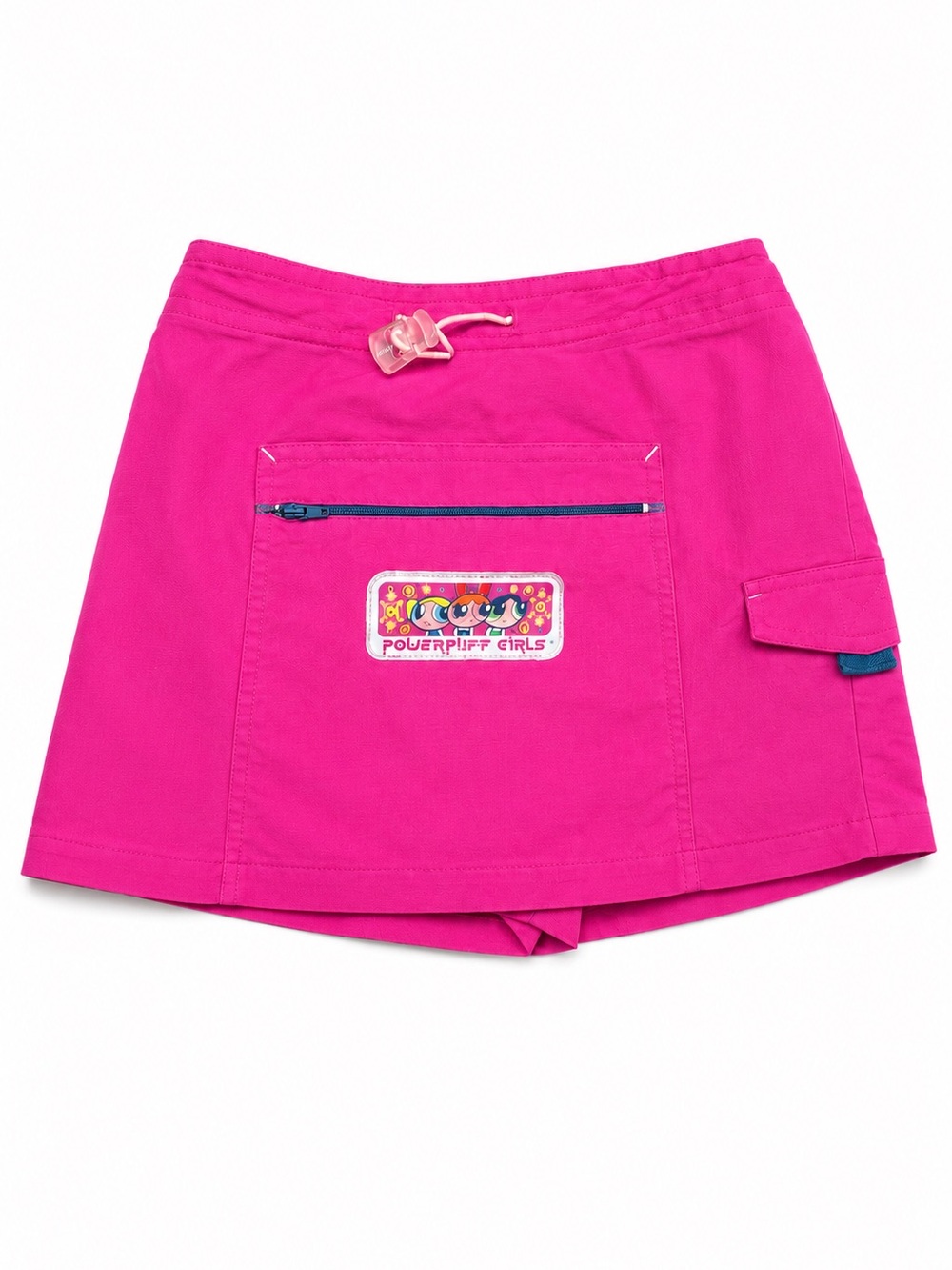 Powerpuff Girls Pink Skort Girls M 7/8 Y2K Cartoon Network Cargo Pocket 2000
